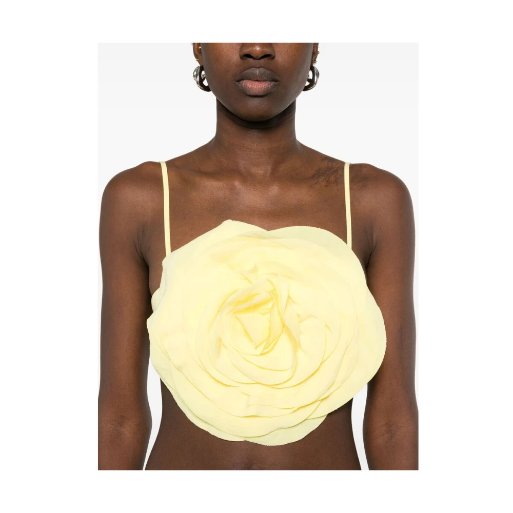 Blumarine Zonnebloemgele Verstelbare Spaghettibandjes Top Yellow Dames
