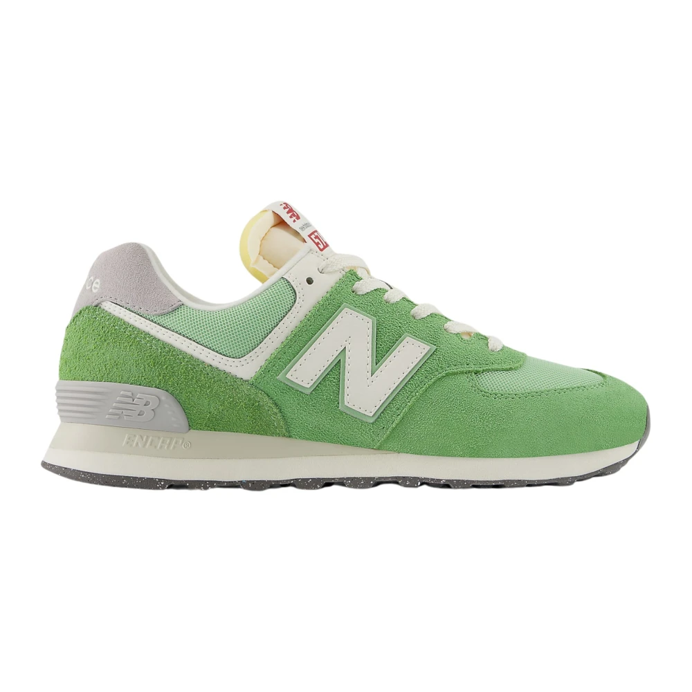 New Balance Suède en stoffen vetersneakers Heren Schoenen Groen