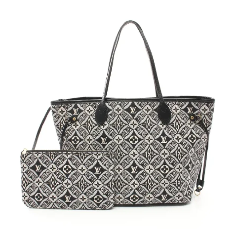 Louis Vuitton Vintage Pre-owned Cotton louis-vuitton-bags Black Dames
