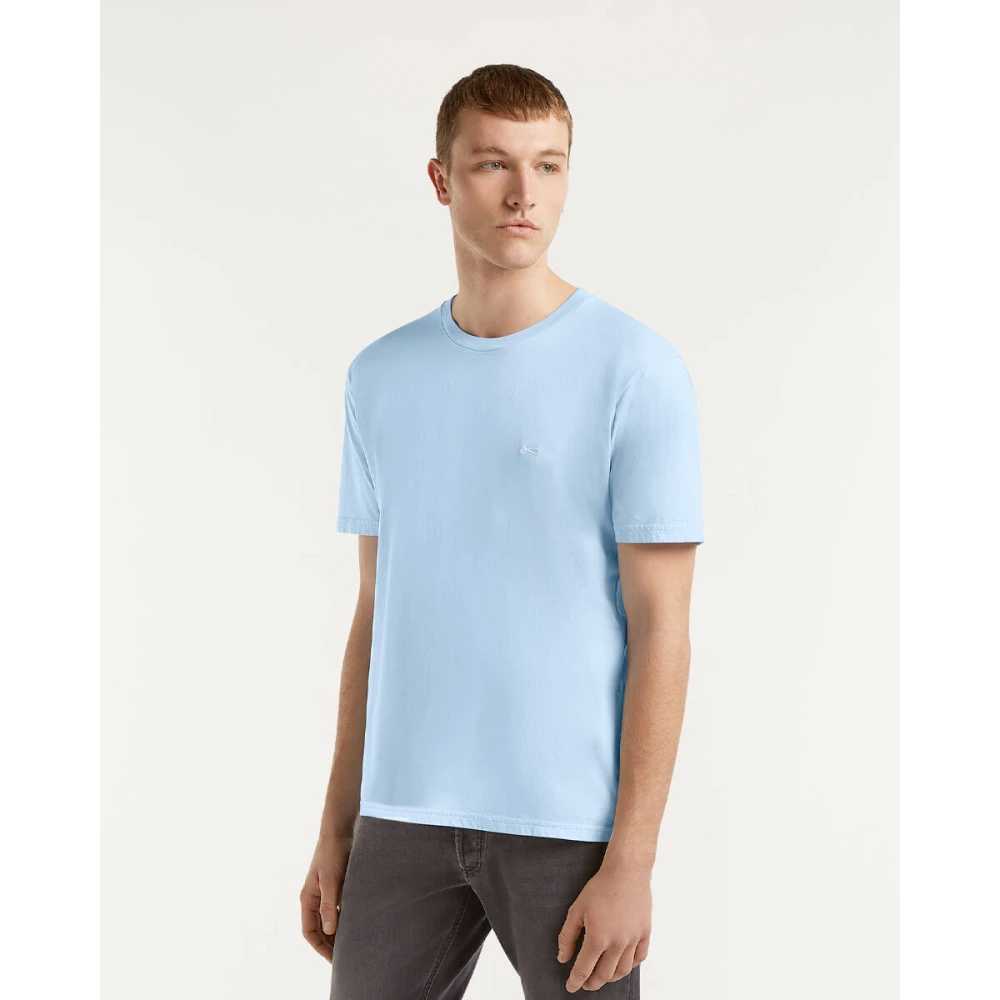 Denham The Jeanmaker Schaar Tee Korte Mouw T-shirt Blue Heren