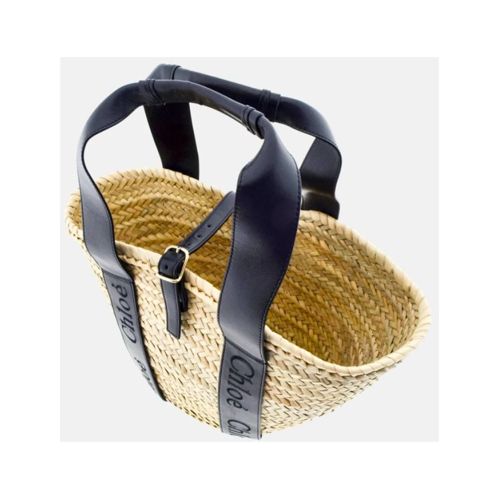 Chloé Mandje Medium Zwarte Handtas Beige Dames
