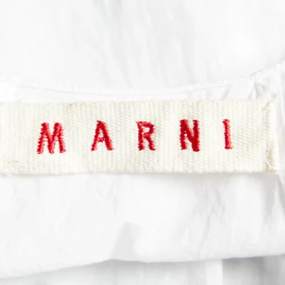 Marni Pre-owned Cotton tops White Dames