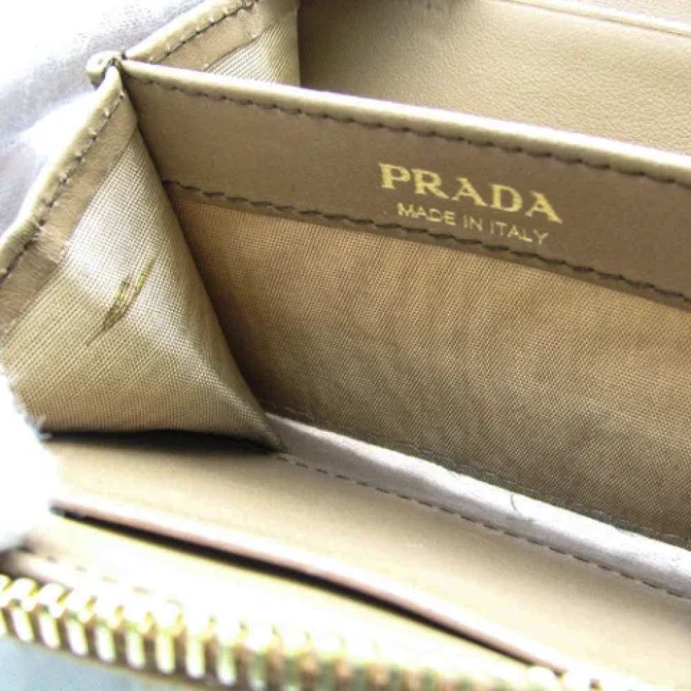 Prada Vintage Pre-owned Leather wallets Brown Dames