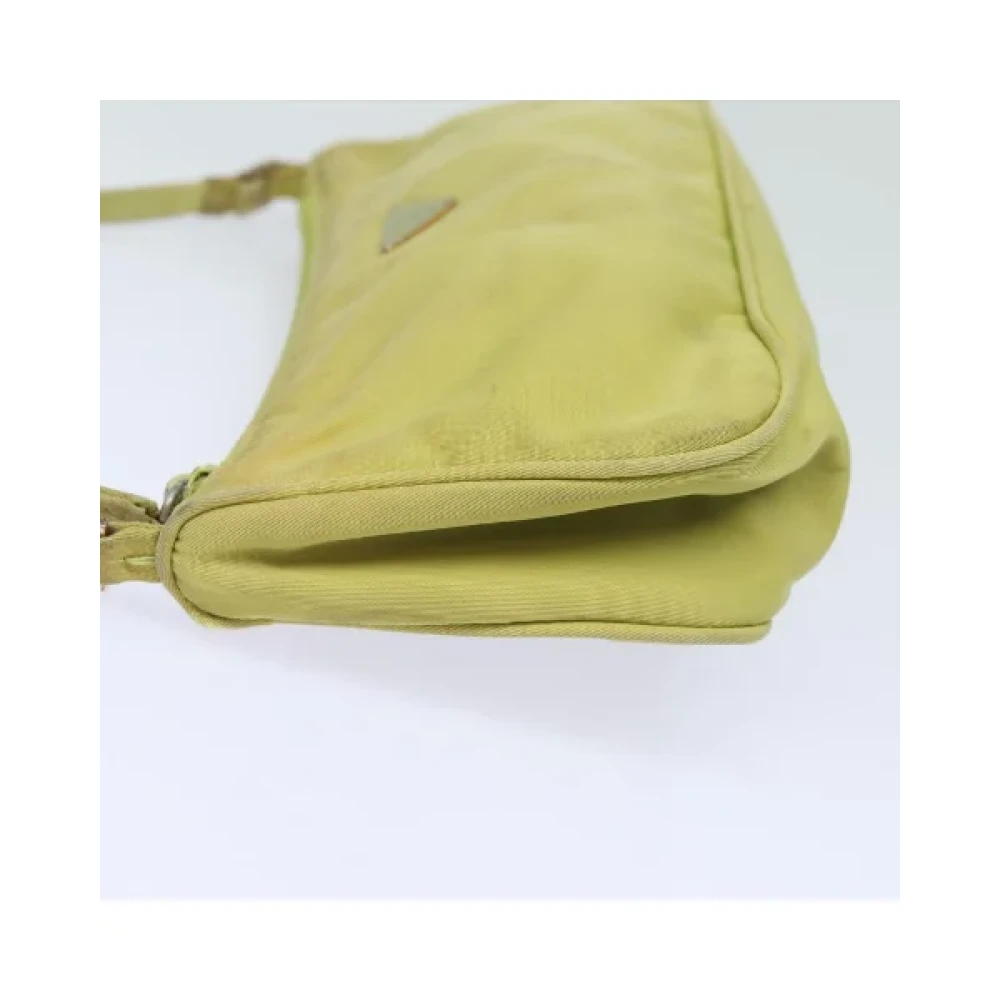 Prada Vintage Pre-owned Nylon prada-bags Yellow Dames