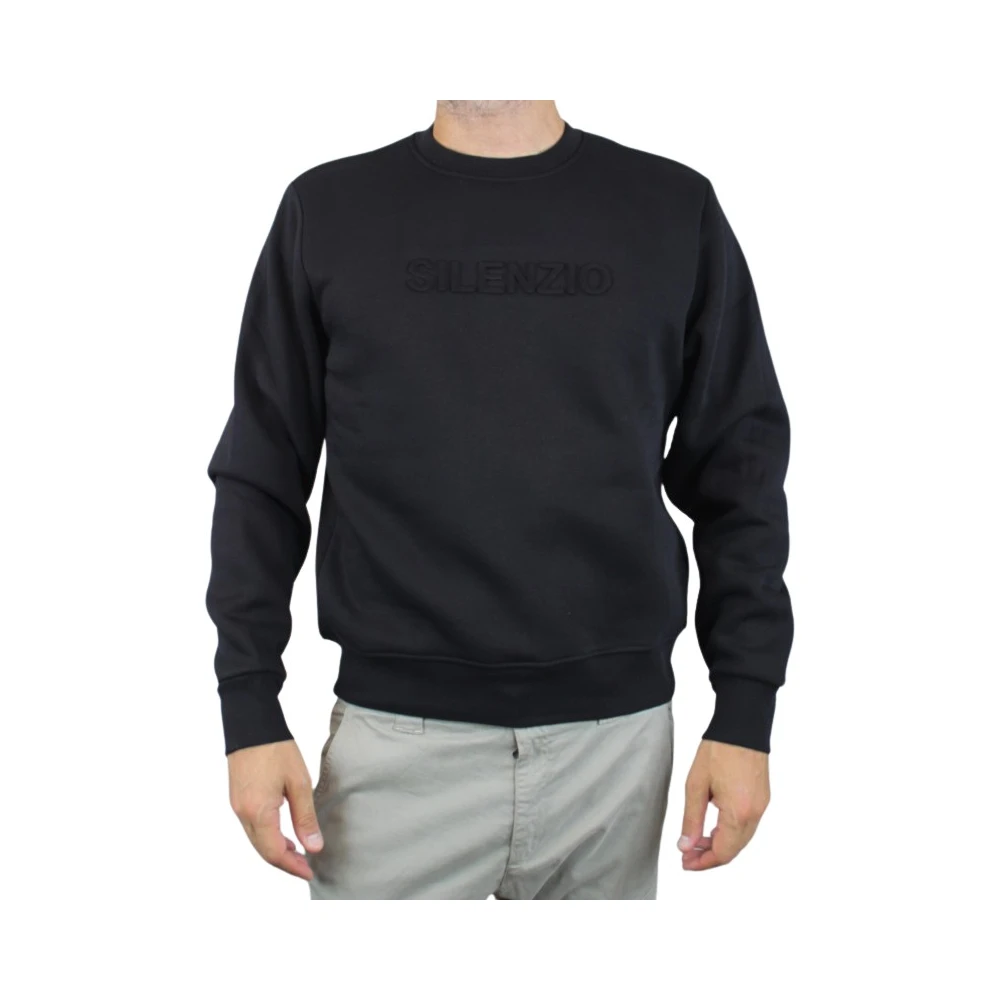 Aspesi Jersey sweatshirt met ronde hals Black Heren