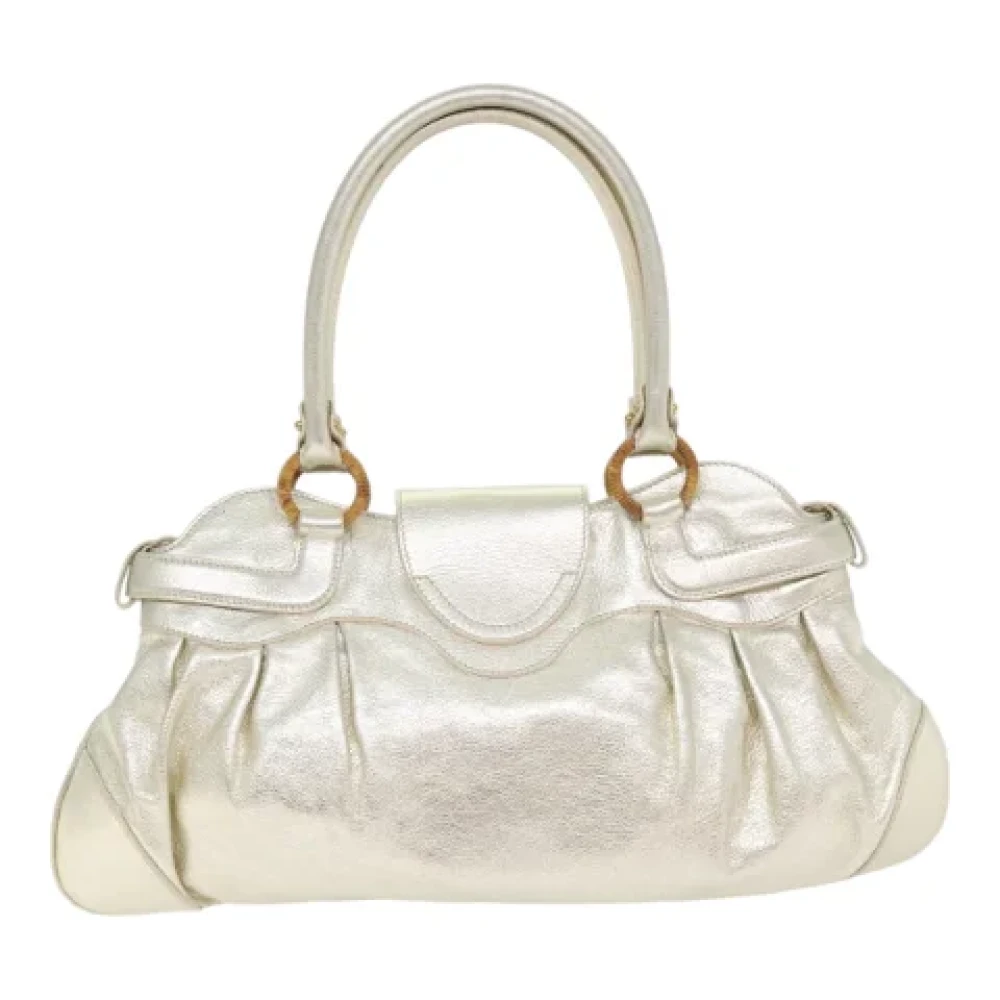 Salvatore Ferragamo Pre-owned Leather handbags Yellow Dames
