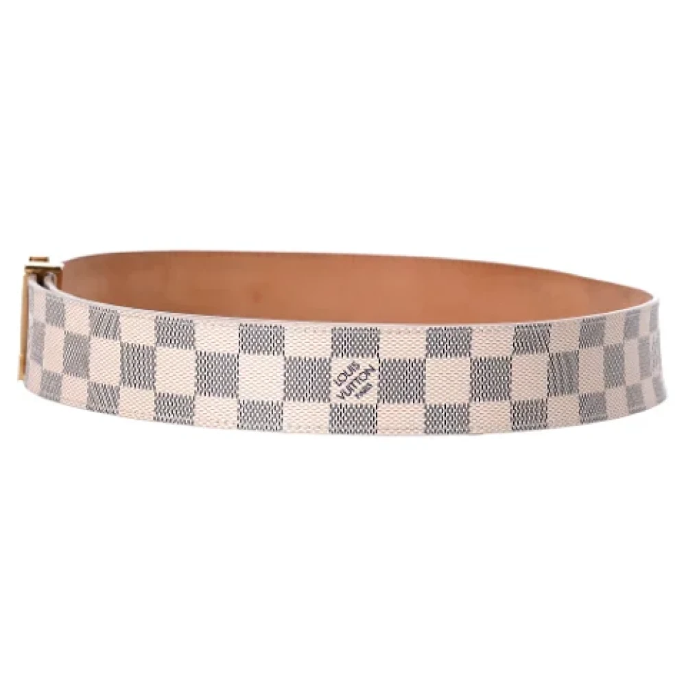 Louis Vuitton Vintage Pre-owned Leather belts Beige Dames