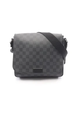 Pre-owned Damier Graphite Crossbody Bag