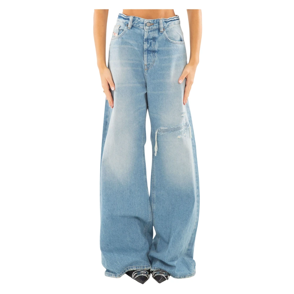 Diesel Vintage Ripped Knee Jeans Blue Dames