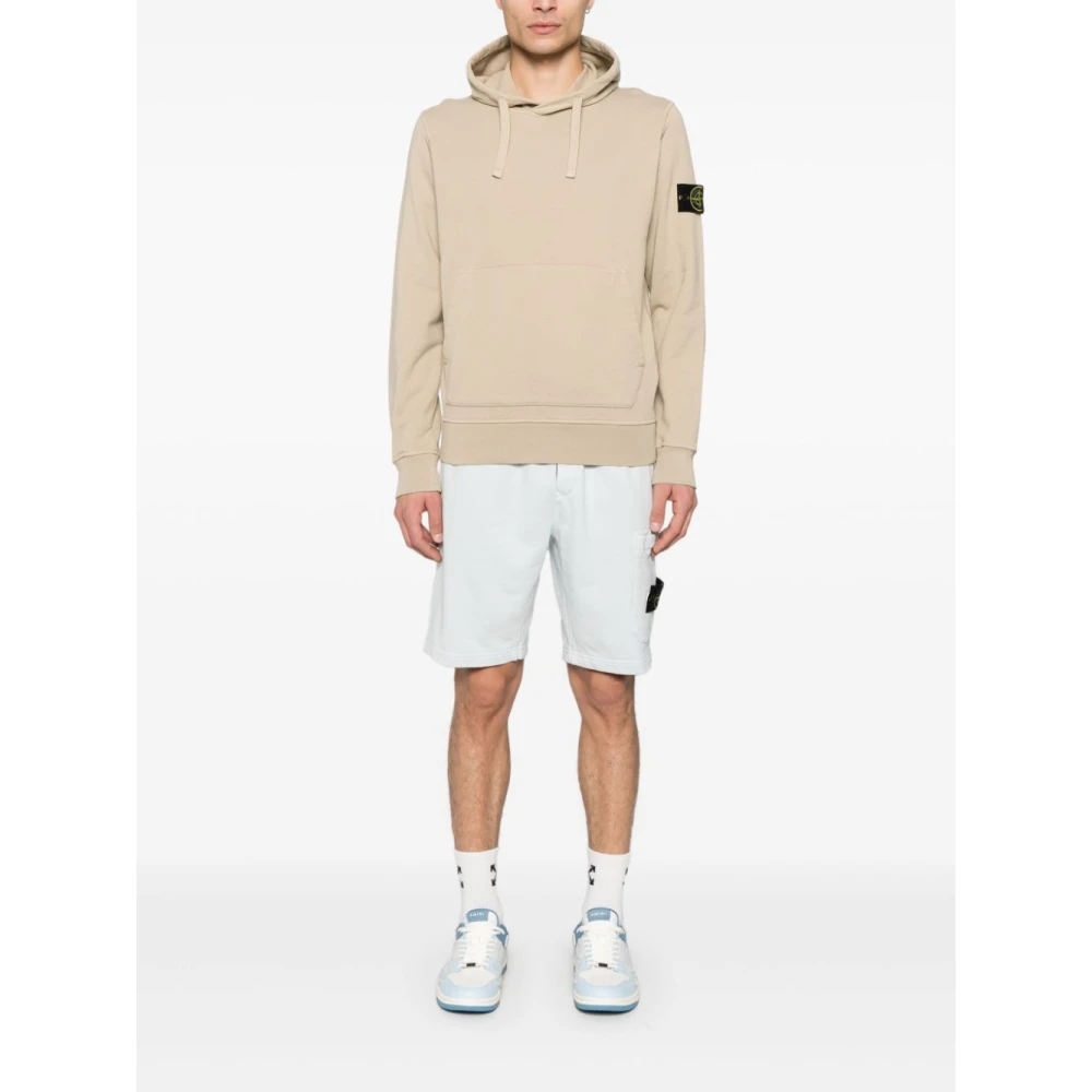 Stone Island Beige Sweatshirt voor Casual Stijl Beige Heren