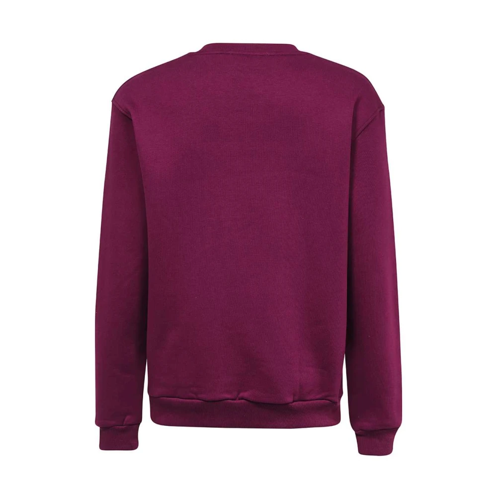 Les Deux Geribbelde Katoenen Sweatshirt Purple Heren