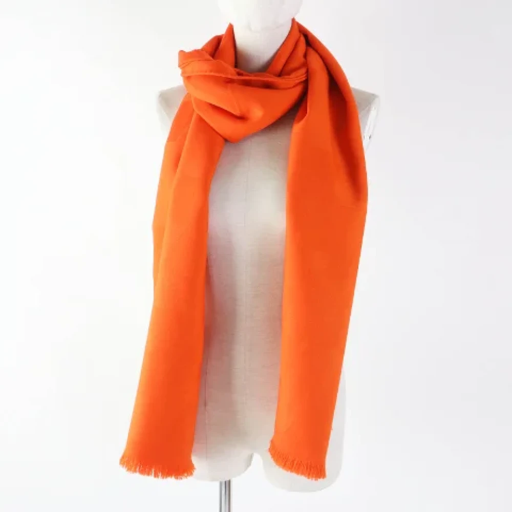 Hermès Vintage Pre-owned Fabric scarves Orange Dames