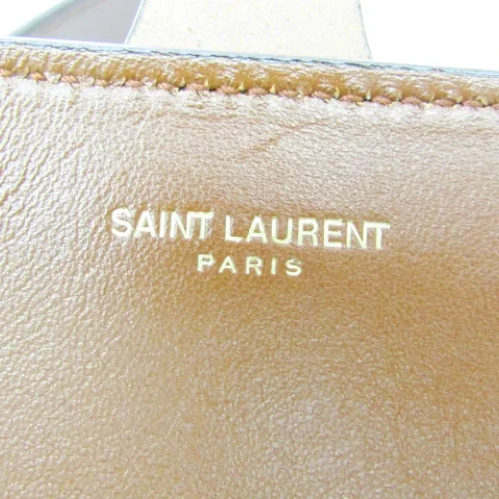 Yves Saint Laurent Vintage Pre-owned Leather shoulder-bags Brown Dames