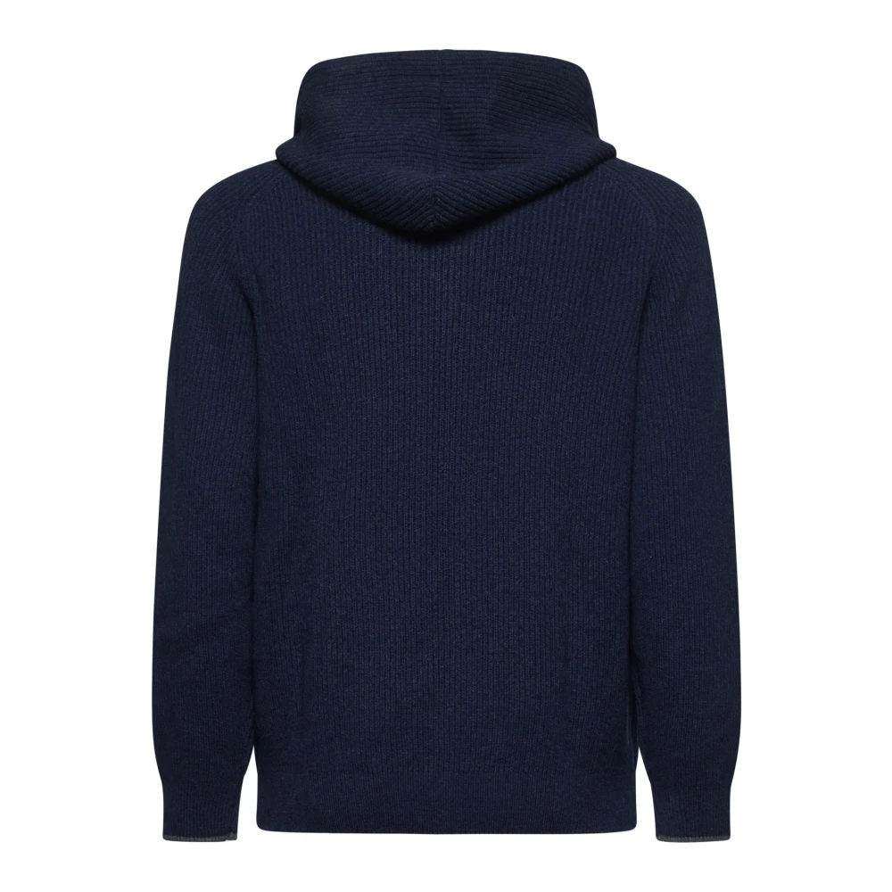 D4.0 Blauwe Sweaters voor Mannen Blue Heren