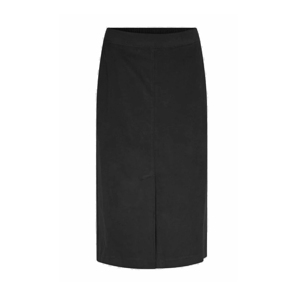 Masai Eenvoudige Zwarte Rok met Elastische Taille Black Dames