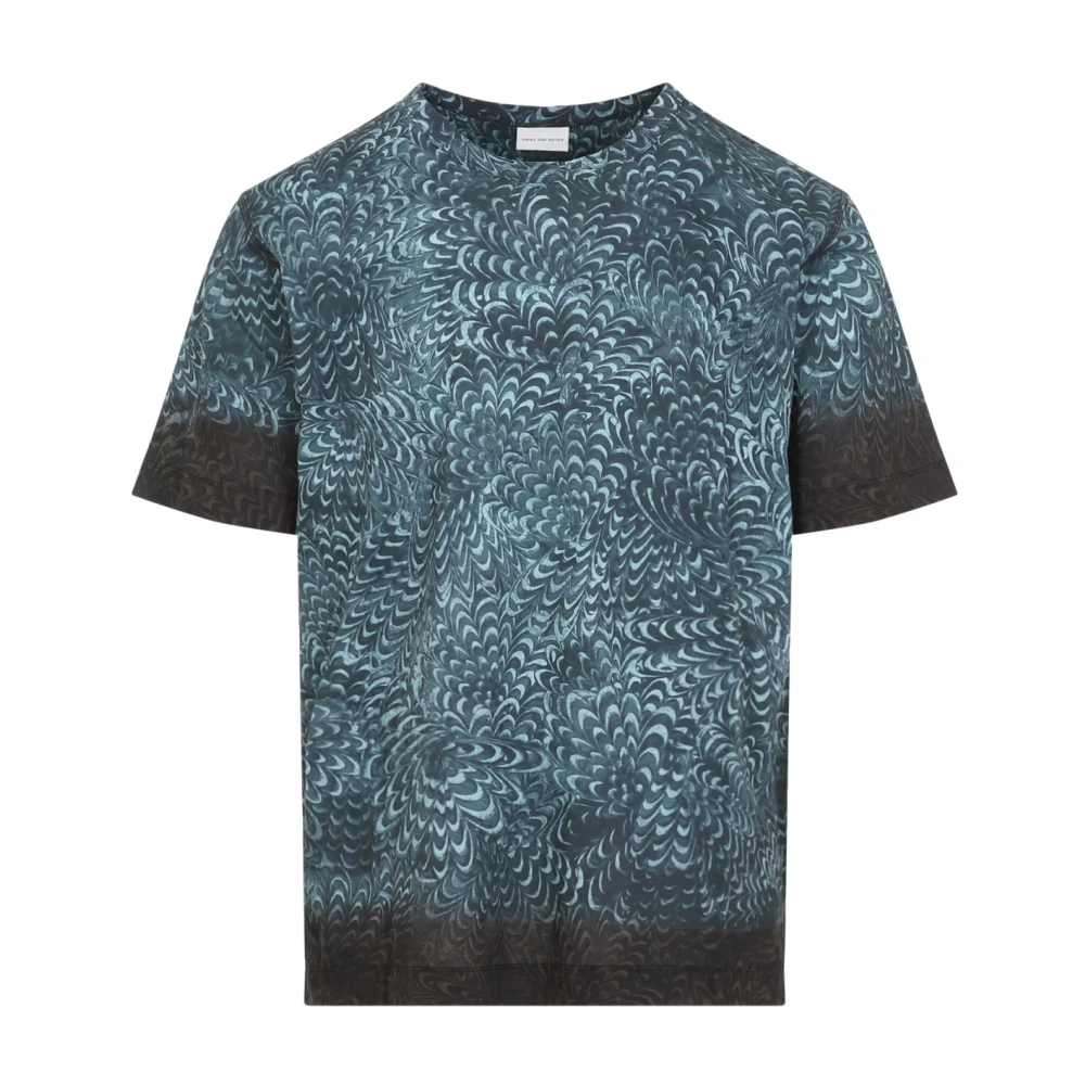 Dries Van Noten Blauw T-shirt Herenmode Stijl Blue Heren