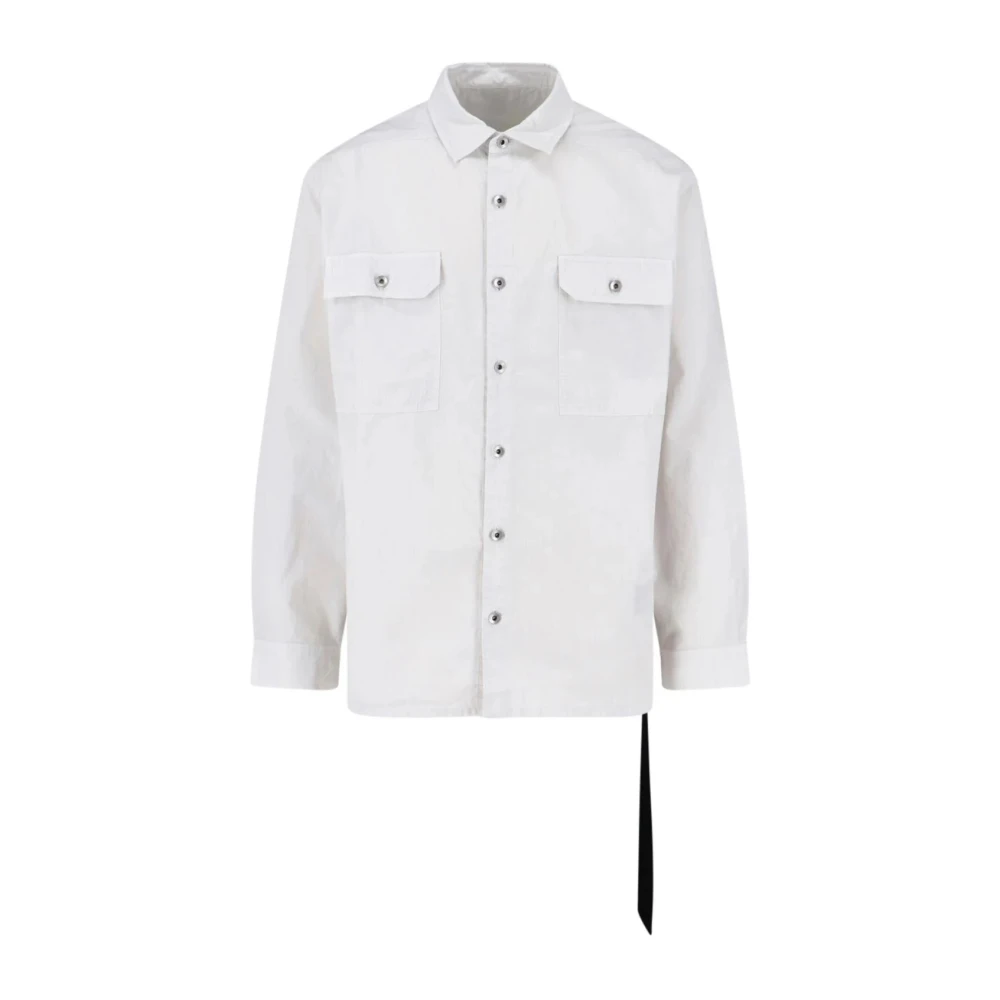 Rick Owens Jumbo Outershirt - Male - Casual Shirts - White - S - Shirts