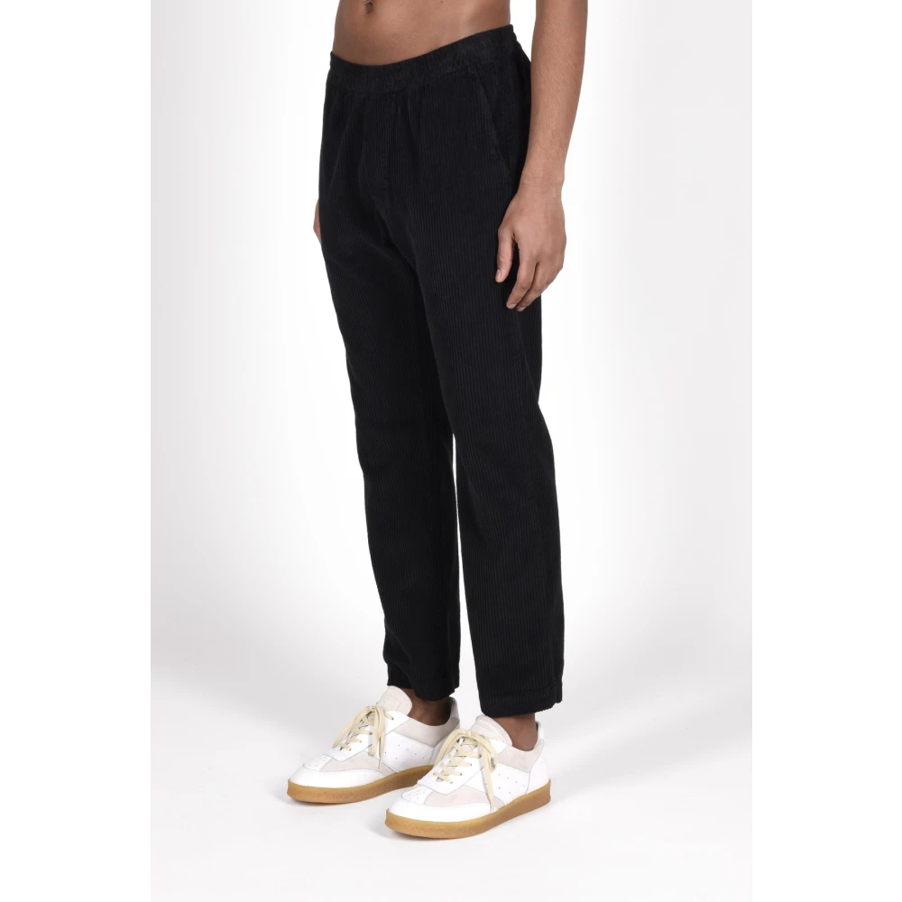Barena Venezia Katoenen Broek voor Mannen Black Heren