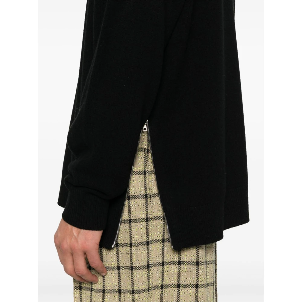 Dries Van Noten Wollen Coltrui met Zijrits Black Heren