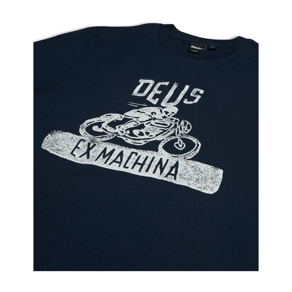 Deus Ex Machina Vintage Turps Tee Blue Heren