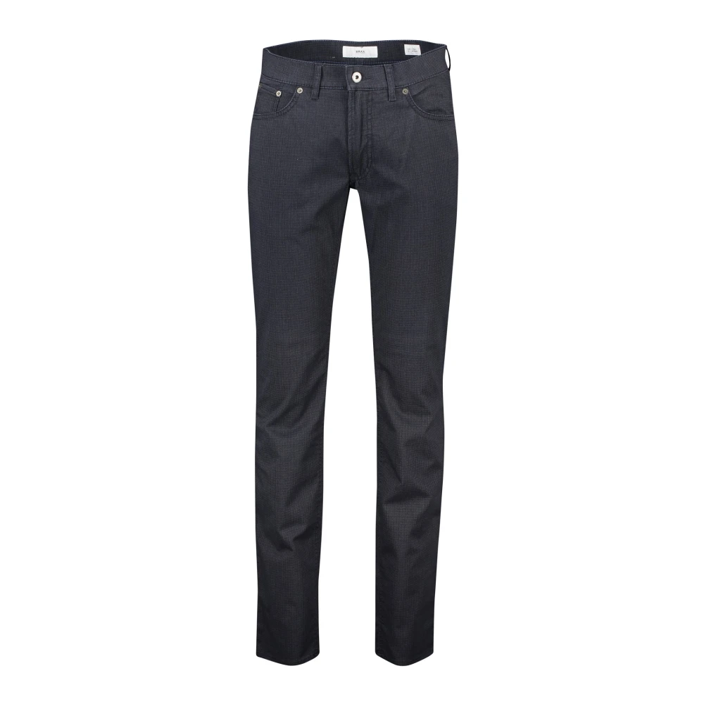 BRAX Donkerblauwe Bedrukte Zomer Jeans Blue Heren