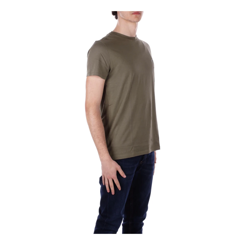Lacoste Militaire Stijl T-shirts en Polo's Green Heren