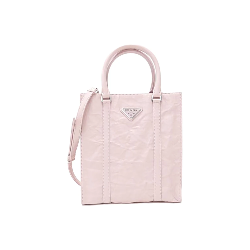 Prada Stijlvolle leren tas voor dagelijks gebruik Pink Dames