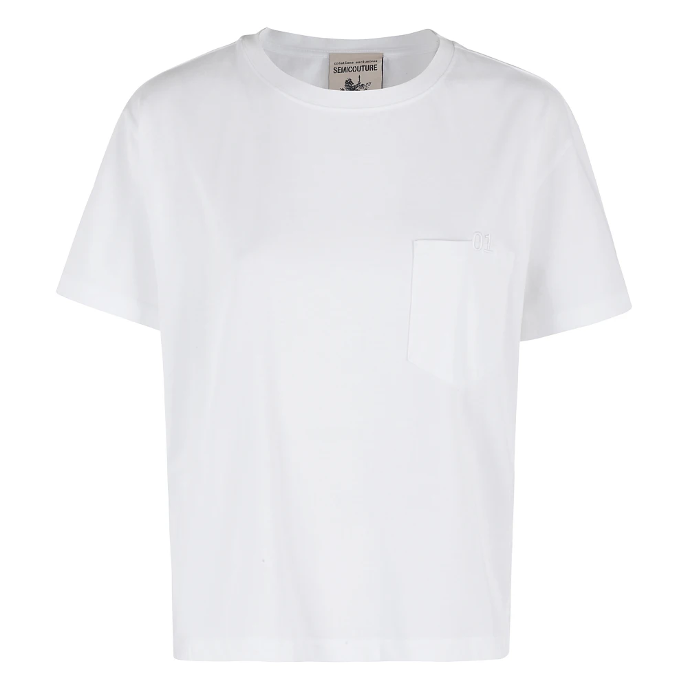 Semicouture Elegante Marina Jurk voor Vrouwen White Dames