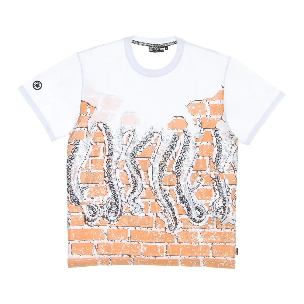Octopus Witte Heren Tee met Logo White Heren