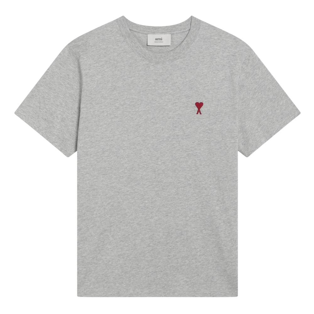 Ami Paris Korte mouwen ronde hals T-shirt Gray Heren