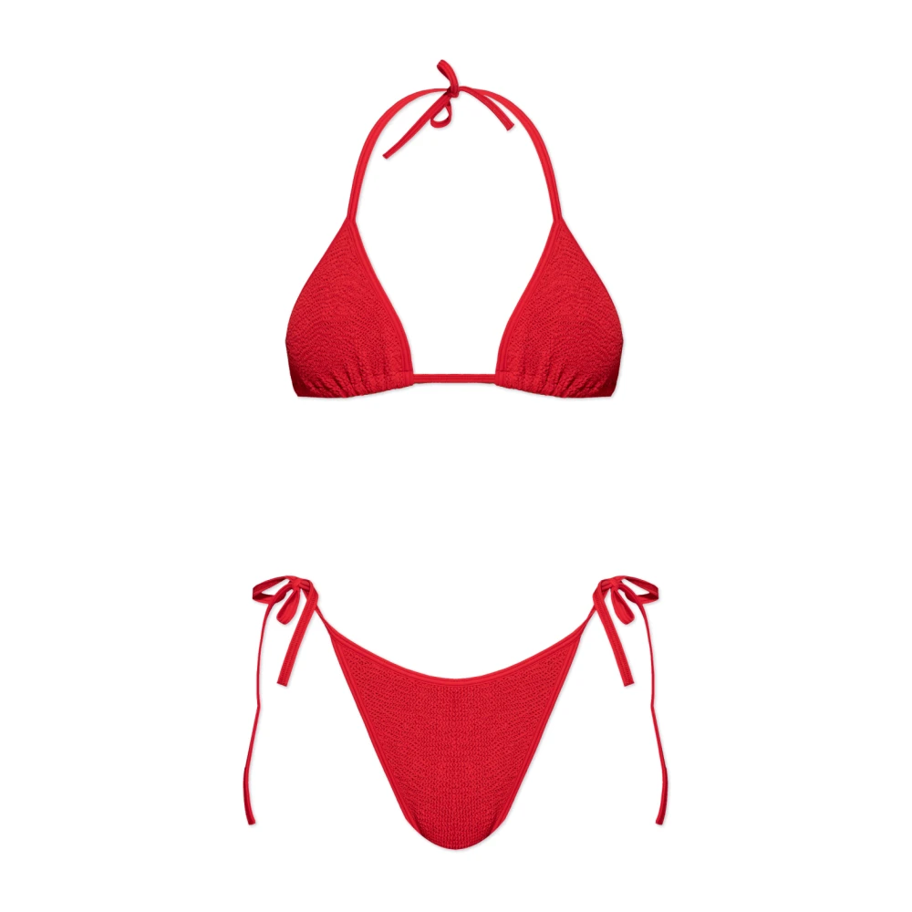 Hunza G Women's Red Two-Piece Swimsuit Gina