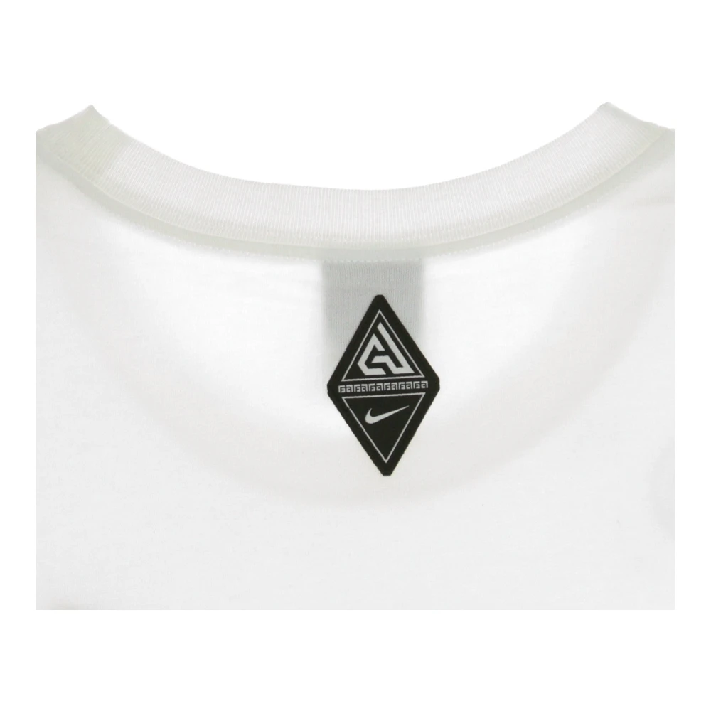 Nike Freak X Giannis Tee Wit Zwart White Heren