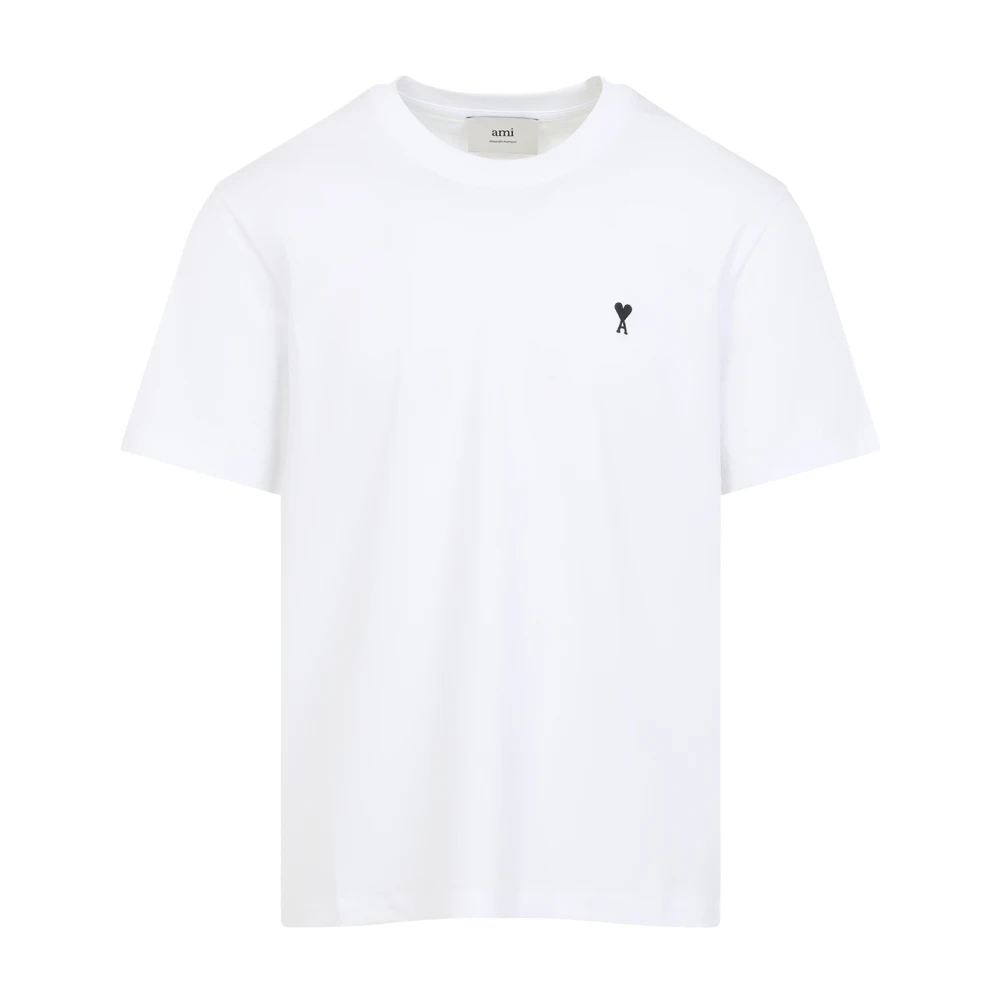 Ami Paris Men's White Ami De Coeur T-Shirt