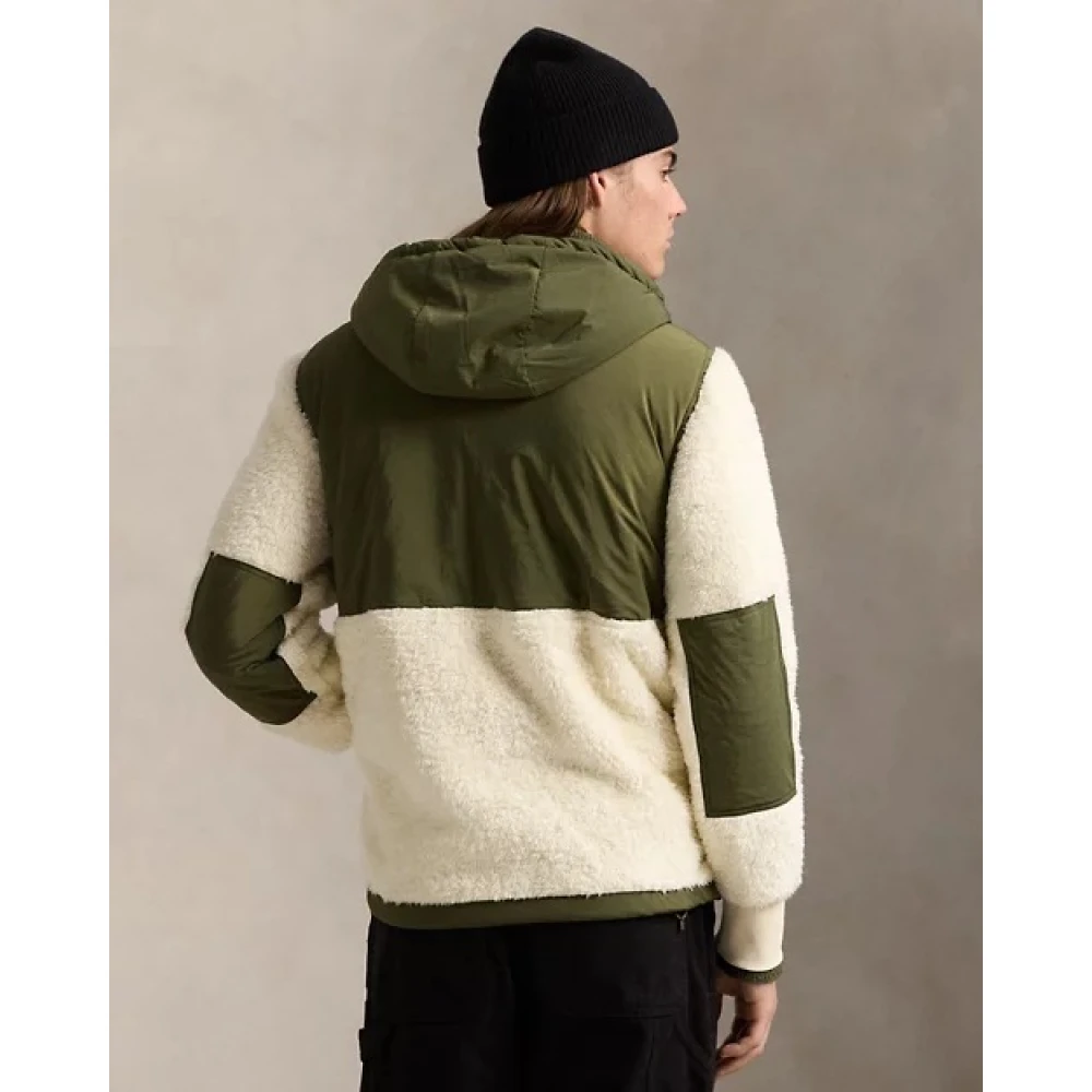 Polo Ralph Lauren Beige Khaki Fleece Jas Green Heren