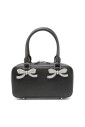black-distressed-leather-mini-tote-bag
