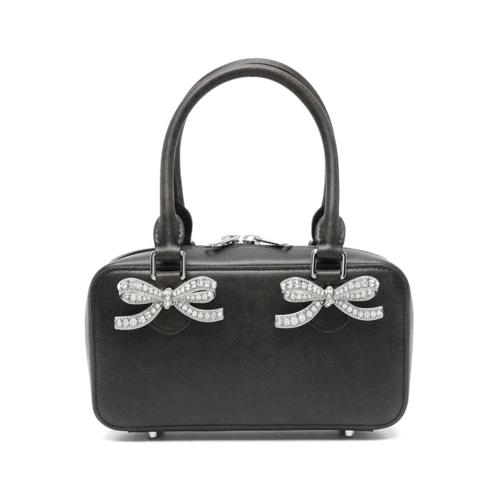 Self Portrait Zwarte Tote Tas met Ritssluiting Black Dames