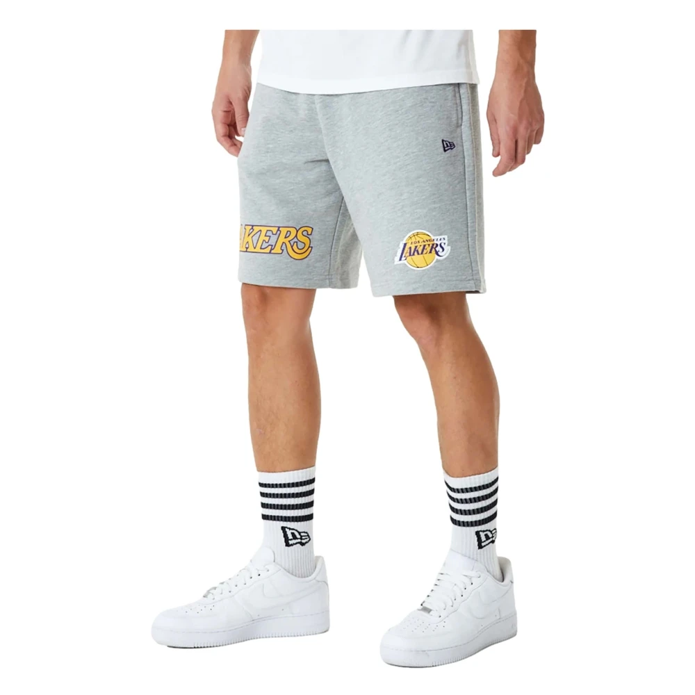 new era NBA Team Logo Los Angeles Lakers Shorts Gray Heren