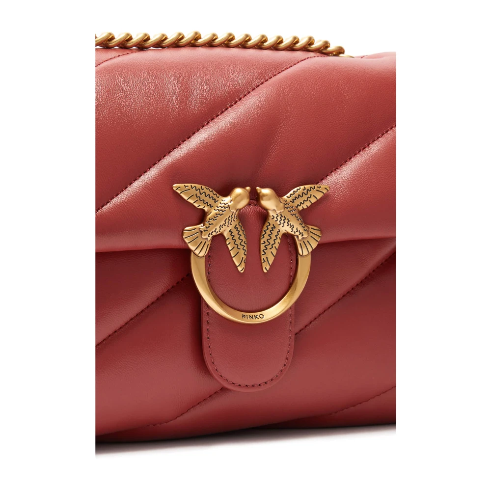 pinko Love Bag Puff met Diamond Cut Red Dames