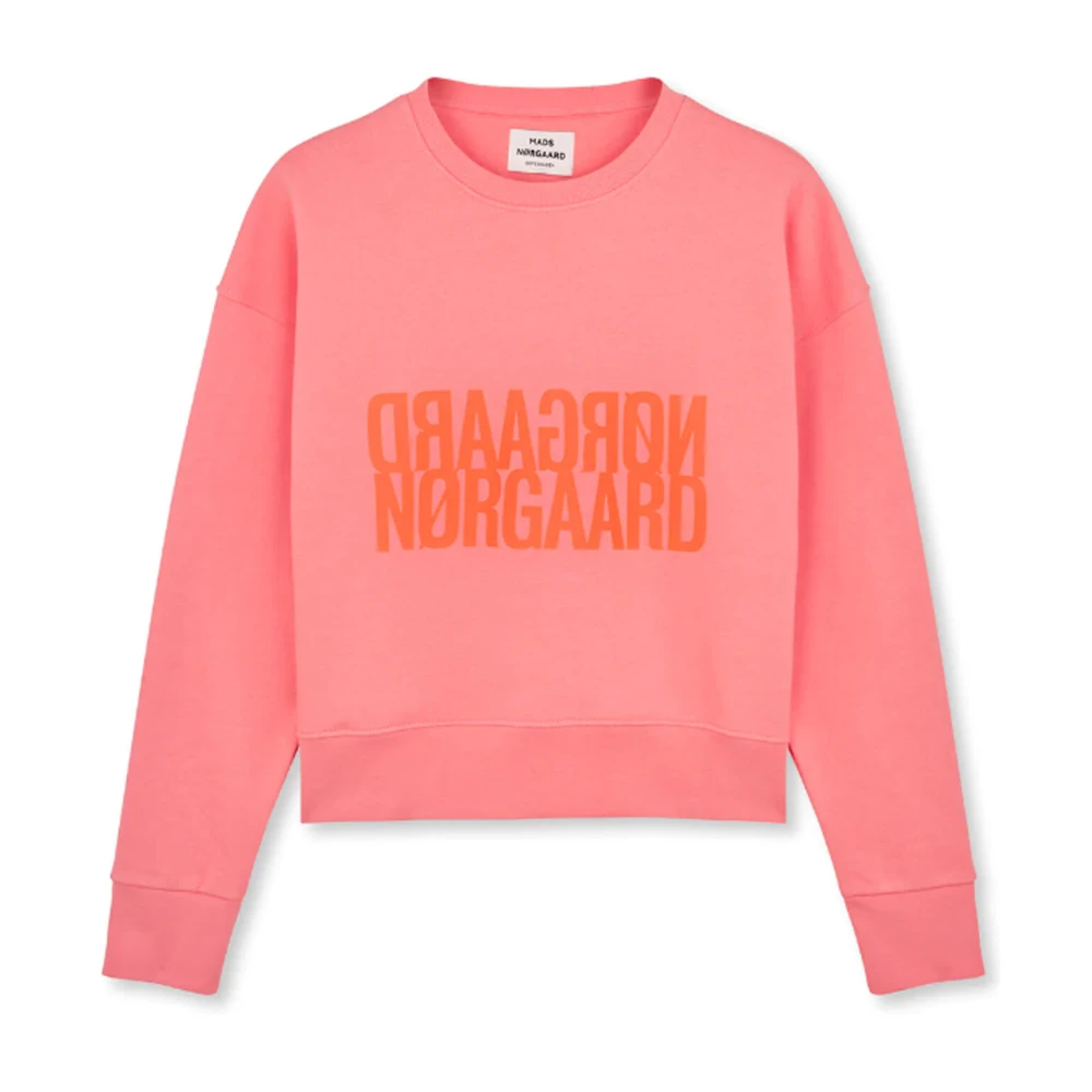 Mads Nørgaard Zachte en Comfortabele Shell Pink Sweatshirt Pink Dames