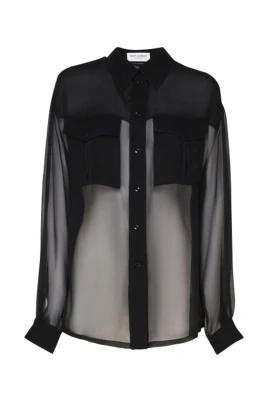 Silk Crepe Muslin Skjorta