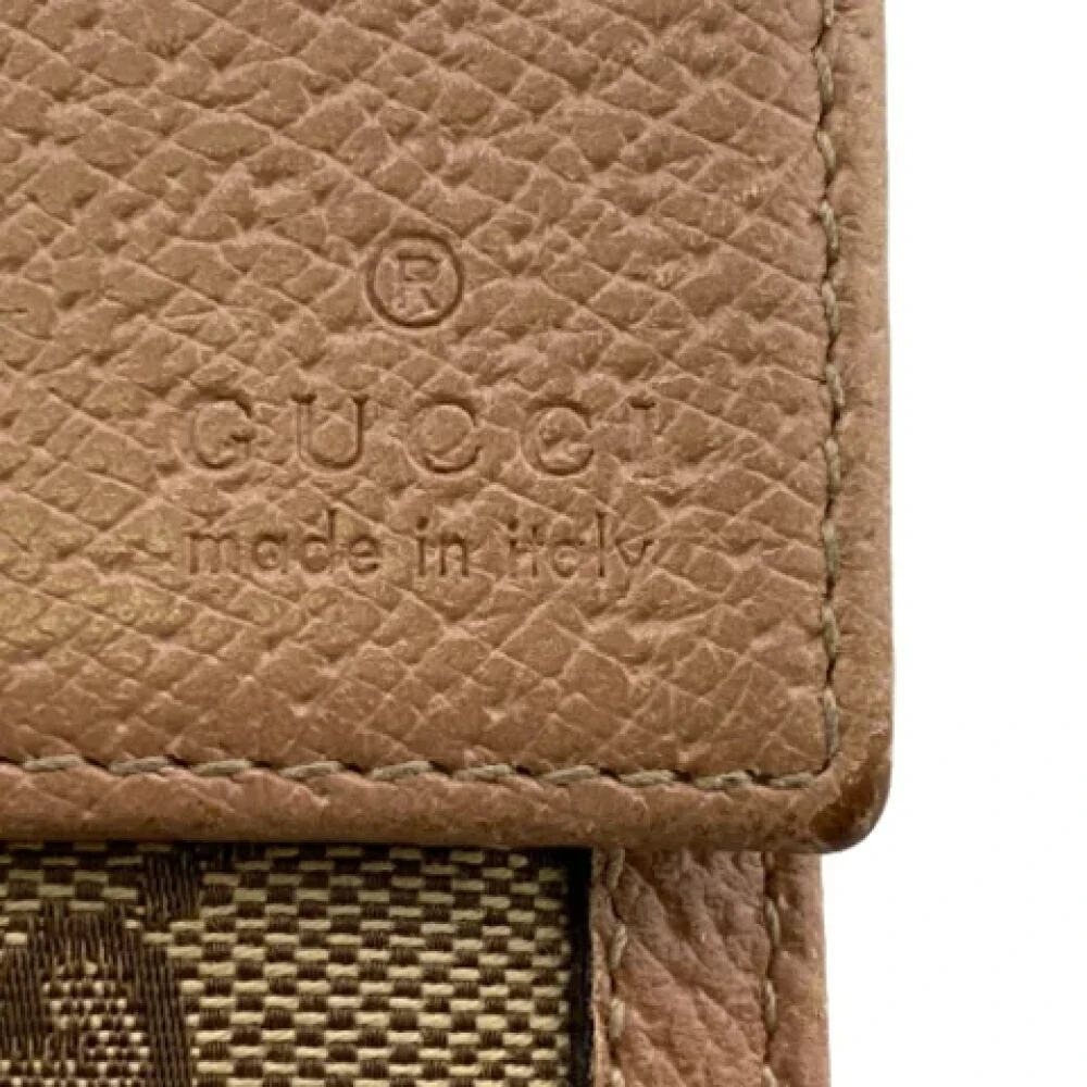 Gucci Vintage Pre-owned Canvas wallets Beige Dames