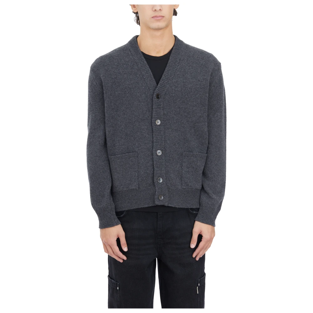 Seven Gauge Lana Cardigan in Stijlvol Ontwerp Gray Heren