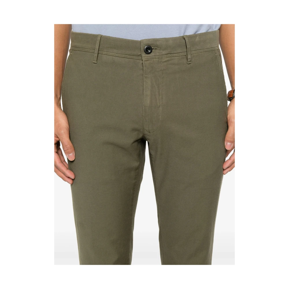 Incotex Olijfgroene Jeans met Zakken Green Heren