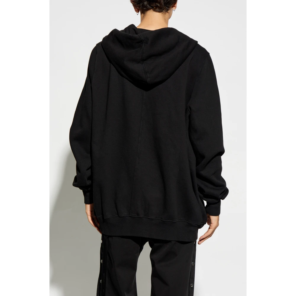Rick Owens Sweatshirt Jumbo Gimb Black Heren