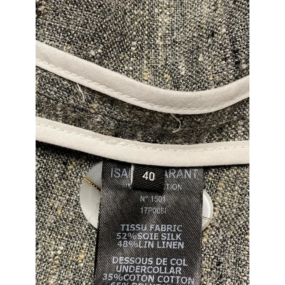 Isabel Marant Pre-owned Silk outerwear Gray Dames