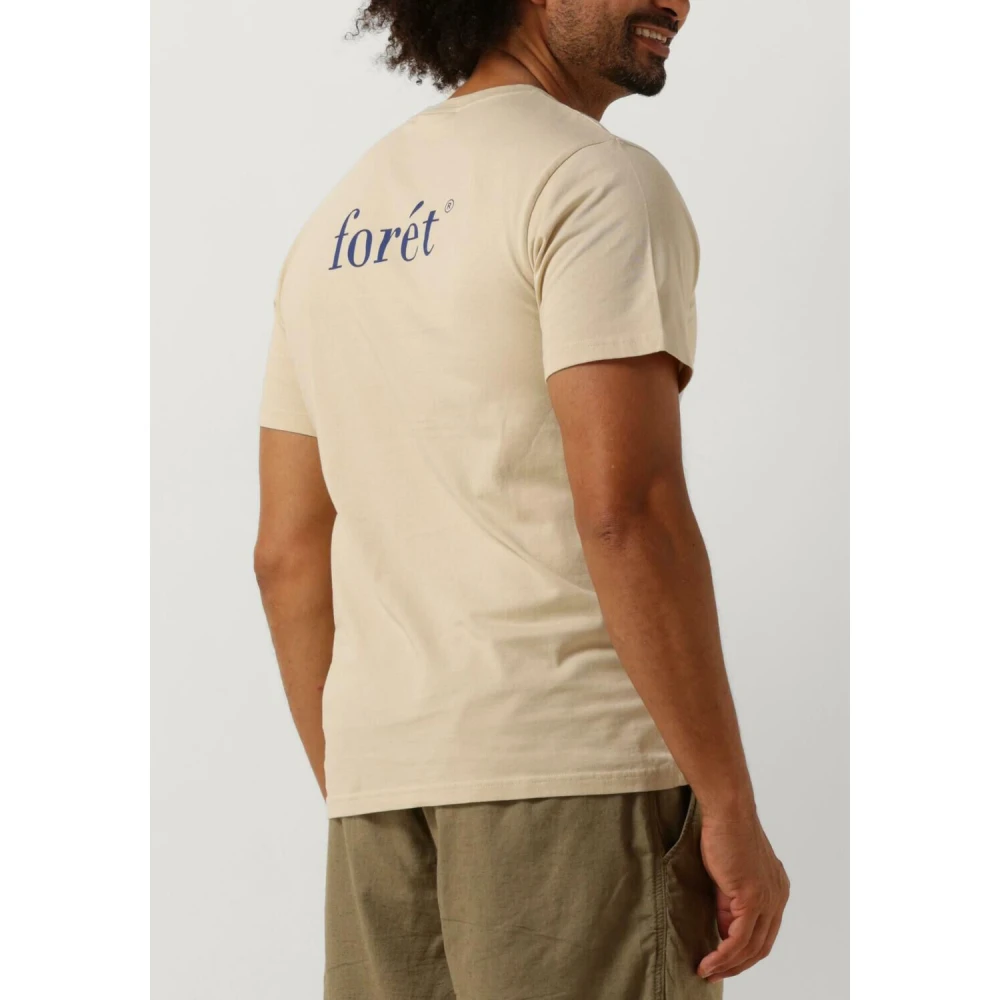 Forét Heren Polo T-shirts Still T-shirt Beige Heren