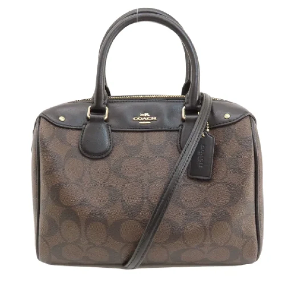 Coach Pre-owned Canvas handbags Brown Dames