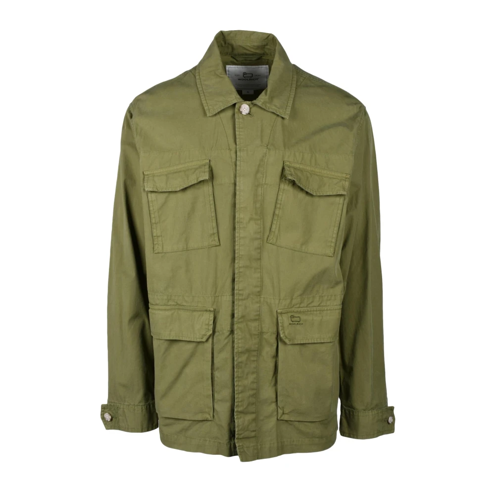 Woolrich Katoenen Jas Green Heren