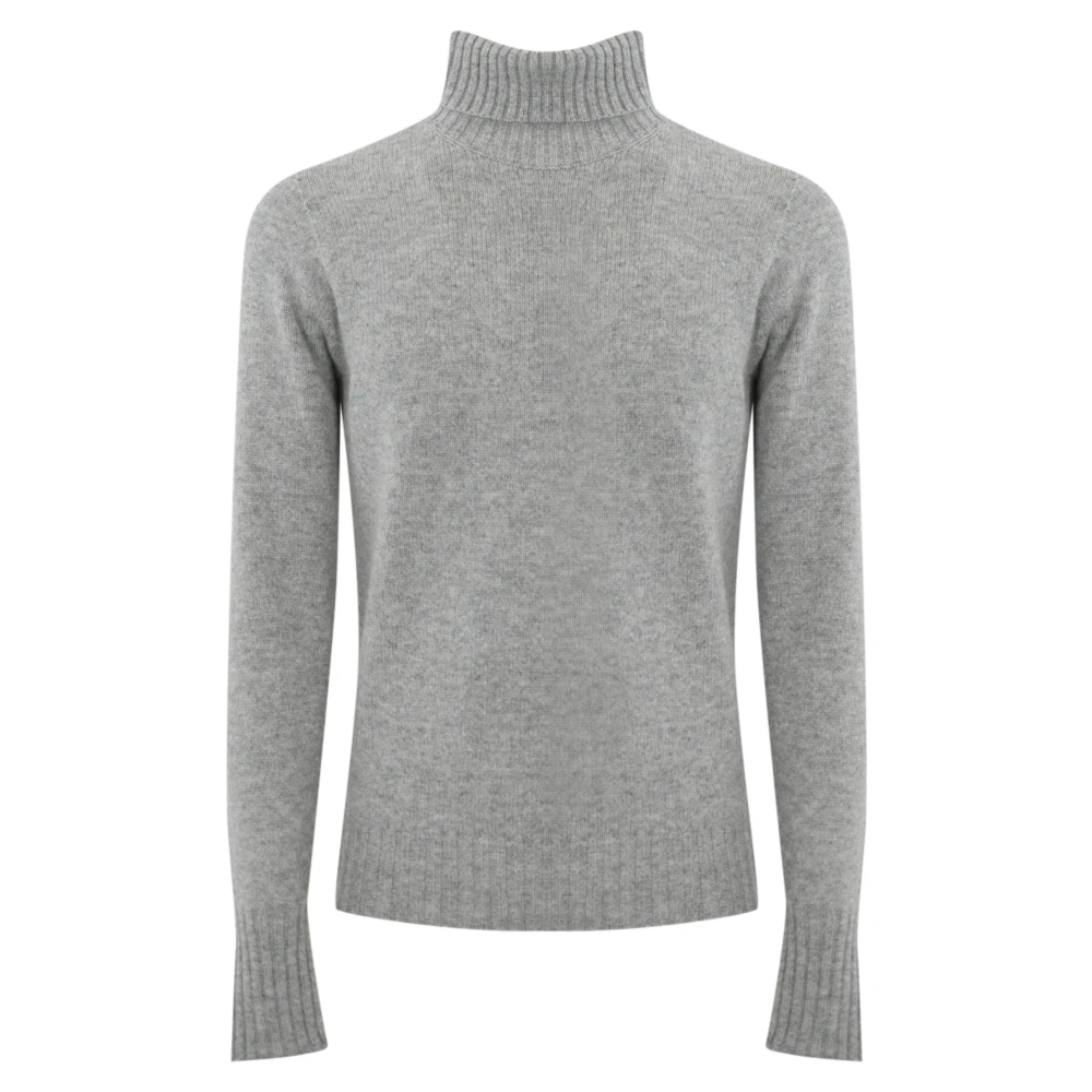 Drumohr Grå ull turtleneck tröja Gray, Herr