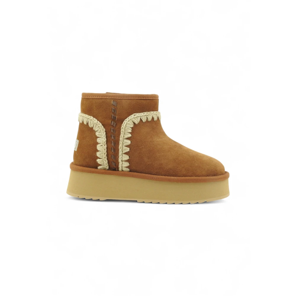 Mou Women's Brown Winter Boots, 4 Uk, Ankle Boot